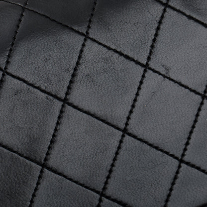 Chanel Vintage Black Lambskin Classic Medium Double Flap Bag
