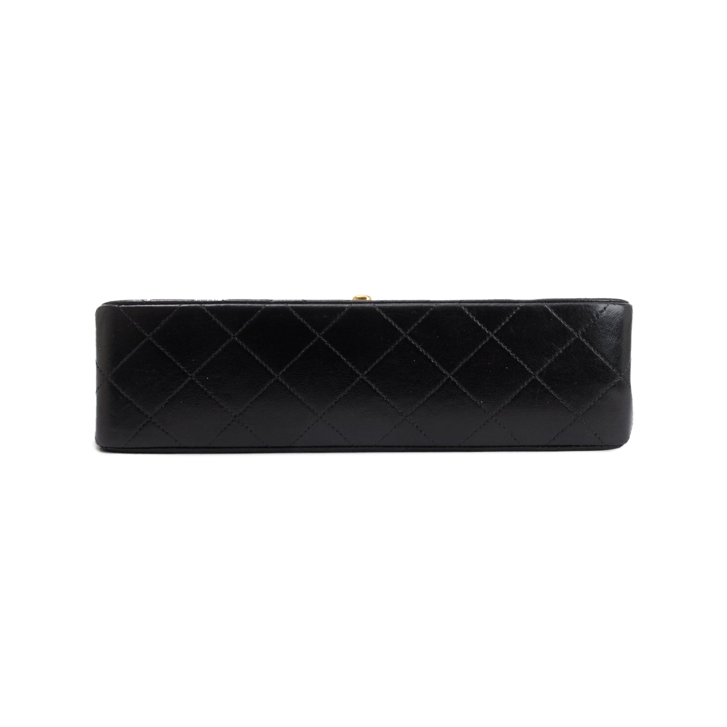 Chanel Vintage Black Lambskin Classic Small Double Flap Bag