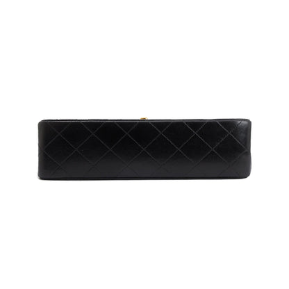 Chanel Vintage Black Lambskin Classic Small Double Flap Bag