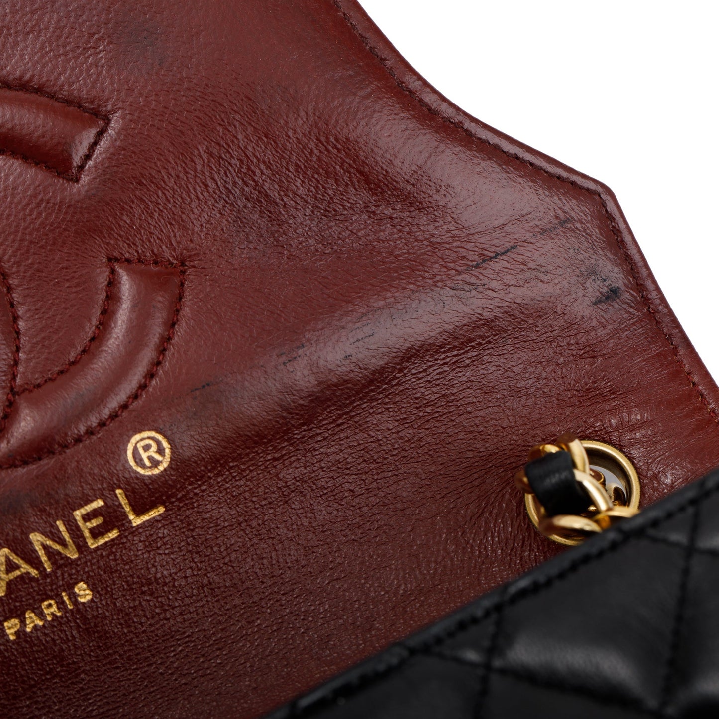Chanel Vintage Black Lambskin Leather Mini Crossbody Flap Bag