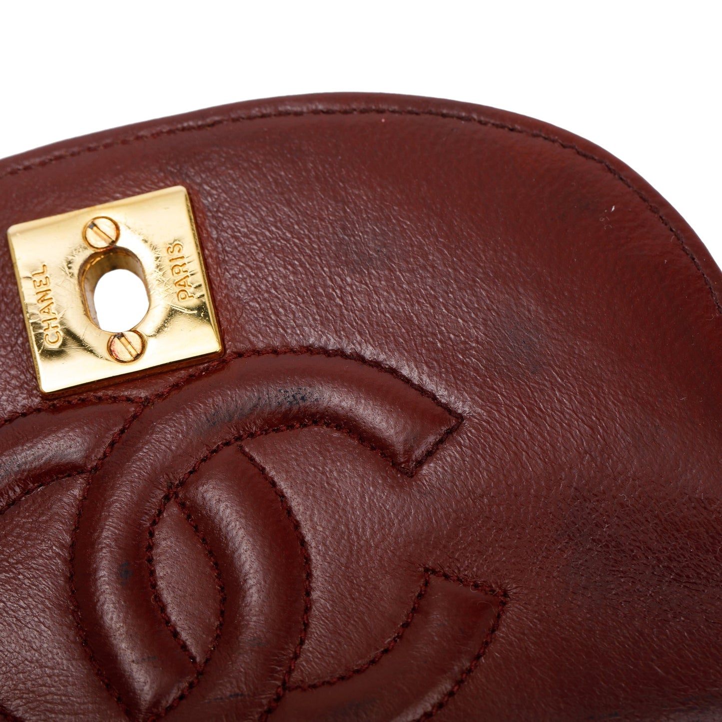 Chanel Vintage Black Lambskin Leather Mini Crossbody Flap Bag