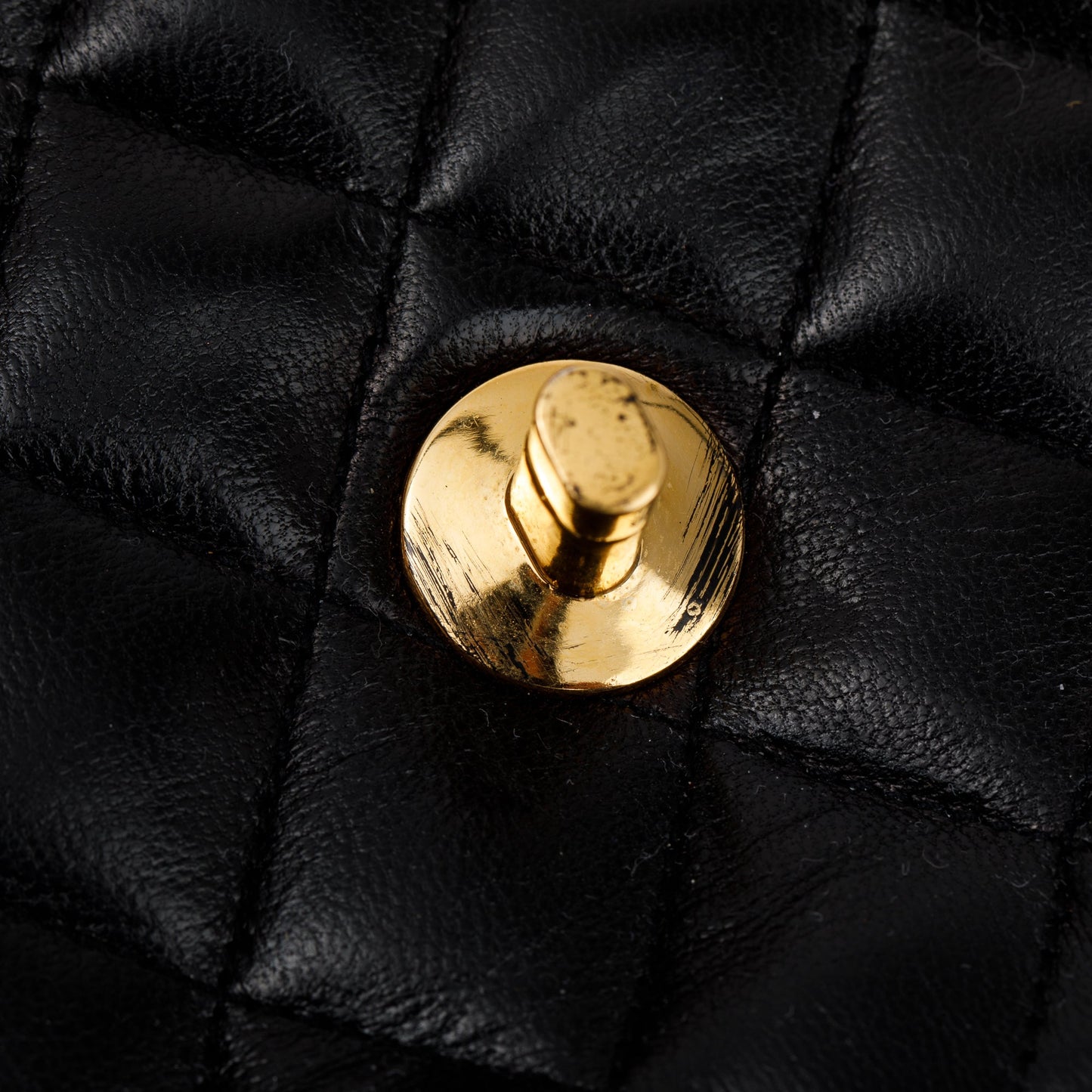 Chanel Vintage Black Lambskin Leather Mini Crossbody Flap Bag
