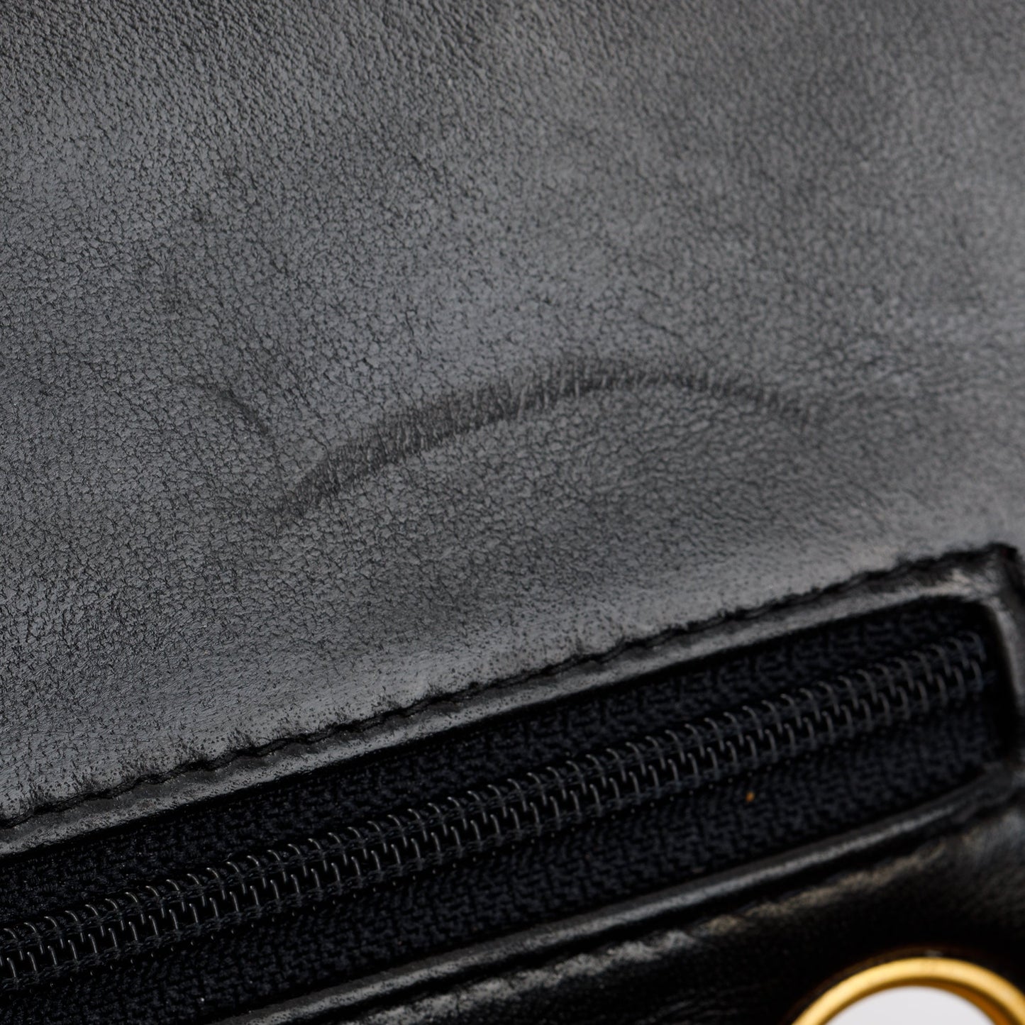 Chanel Vintage Black Lambskin Leather Small Classic Double Flap Bag