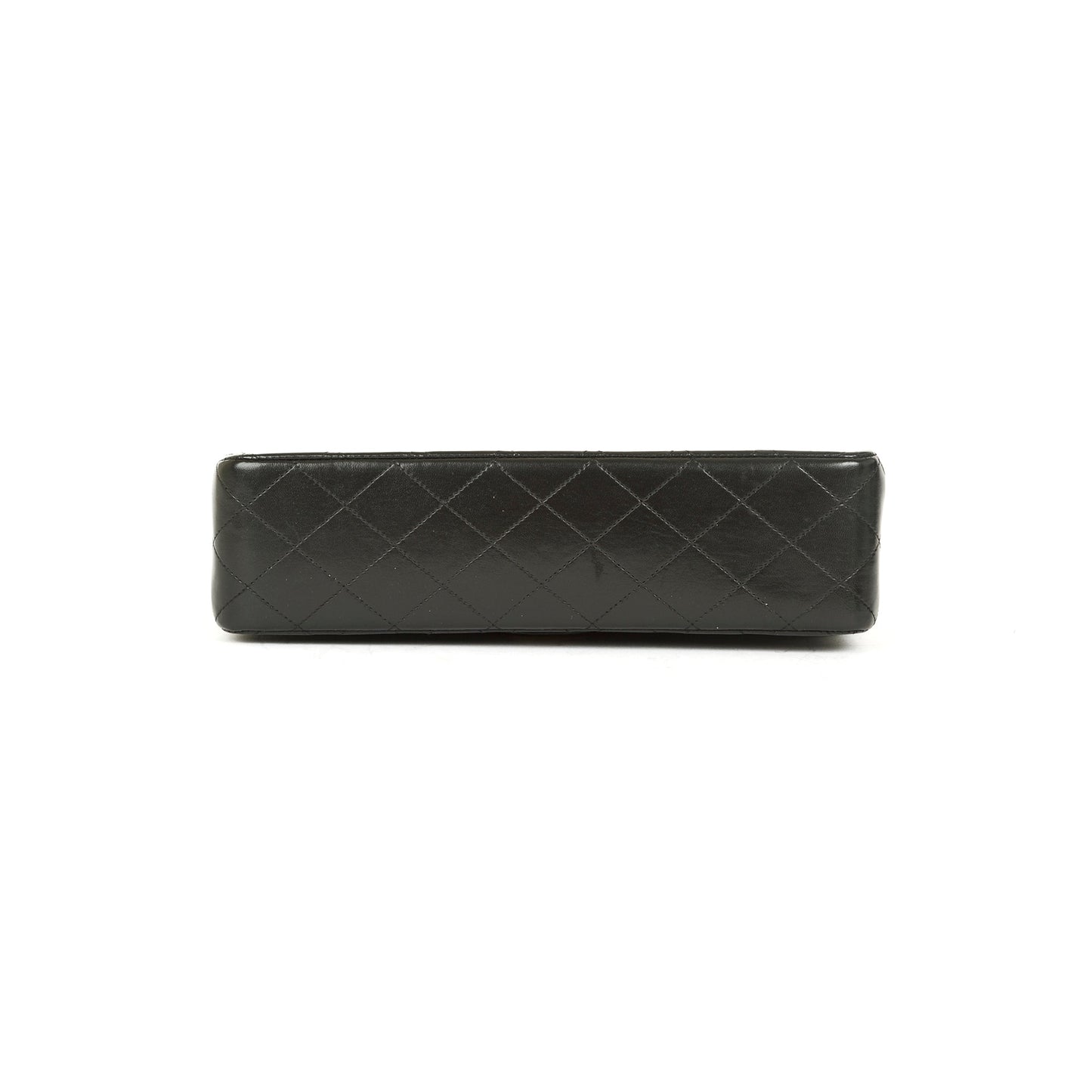 Chanel Vintage Black Lambskin Medium Classic Double Flap Bag