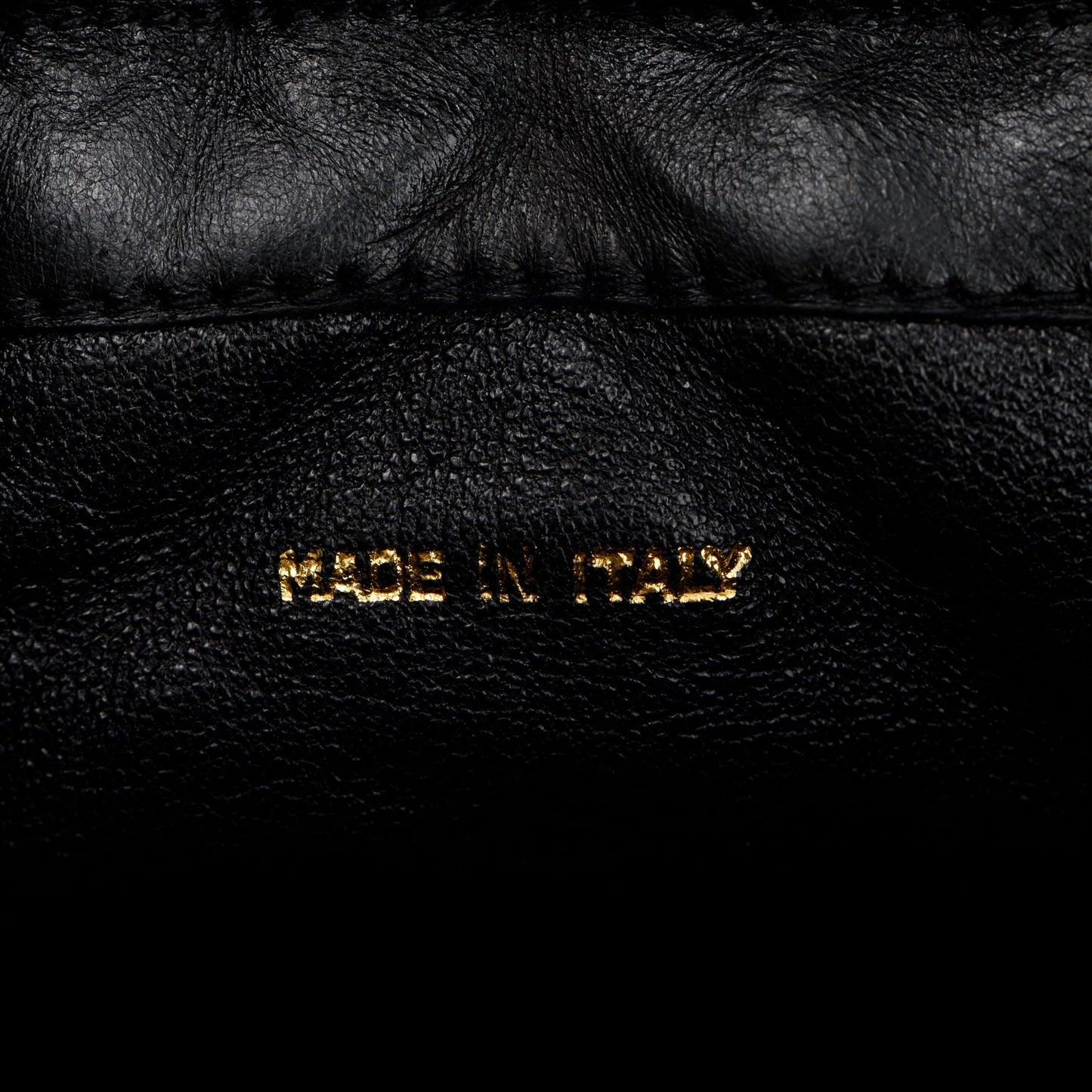 Chanel Vintage Black Lambskin Mini Bucket Crossbody Bag