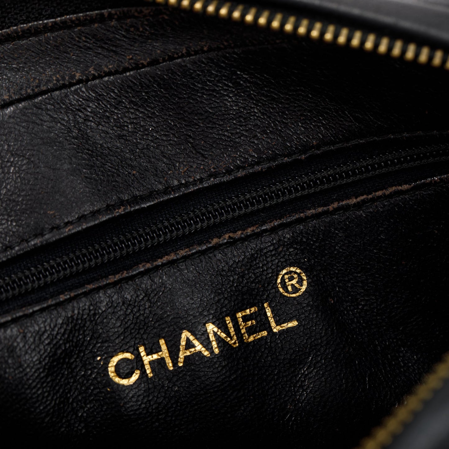 Chanel Vintage Black Quilted Calfskin Leather CC Tassel Camera Bag