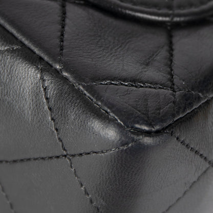 Chanel Vintage Black Quilted Lambskin Kelly Flap Bag Set