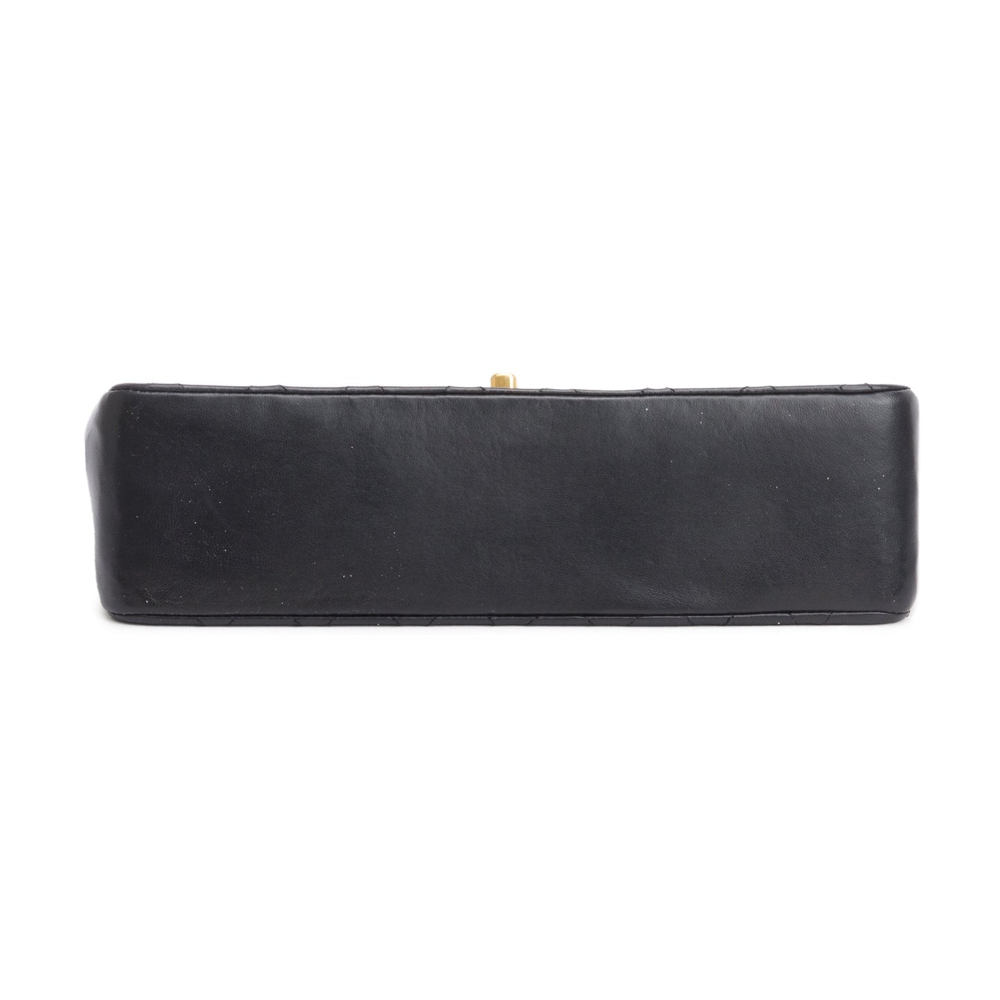 Chanel Vintage Black Quilted Lambskin Leather Bijoux Chain Medium Double Flap Bag