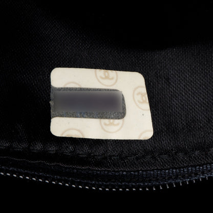 Chanel Vintage Black Quilted Lambskin Leather CC Tassel Camera Bag