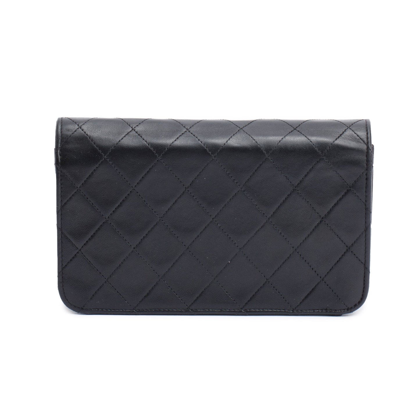 Chanel Vintage Black Quilted Lambskin Leather Mini CC Full Flap Bag