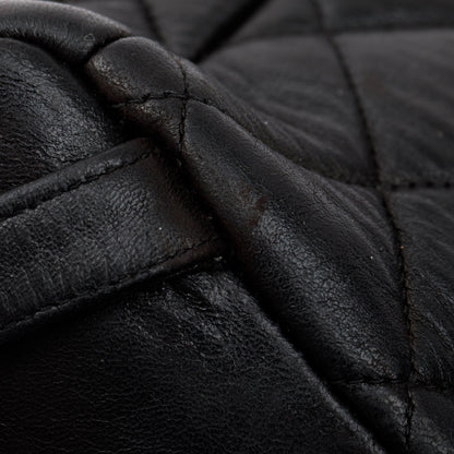 Chanel Vintage Black Quilted Lambskin Mini Duma Backpack