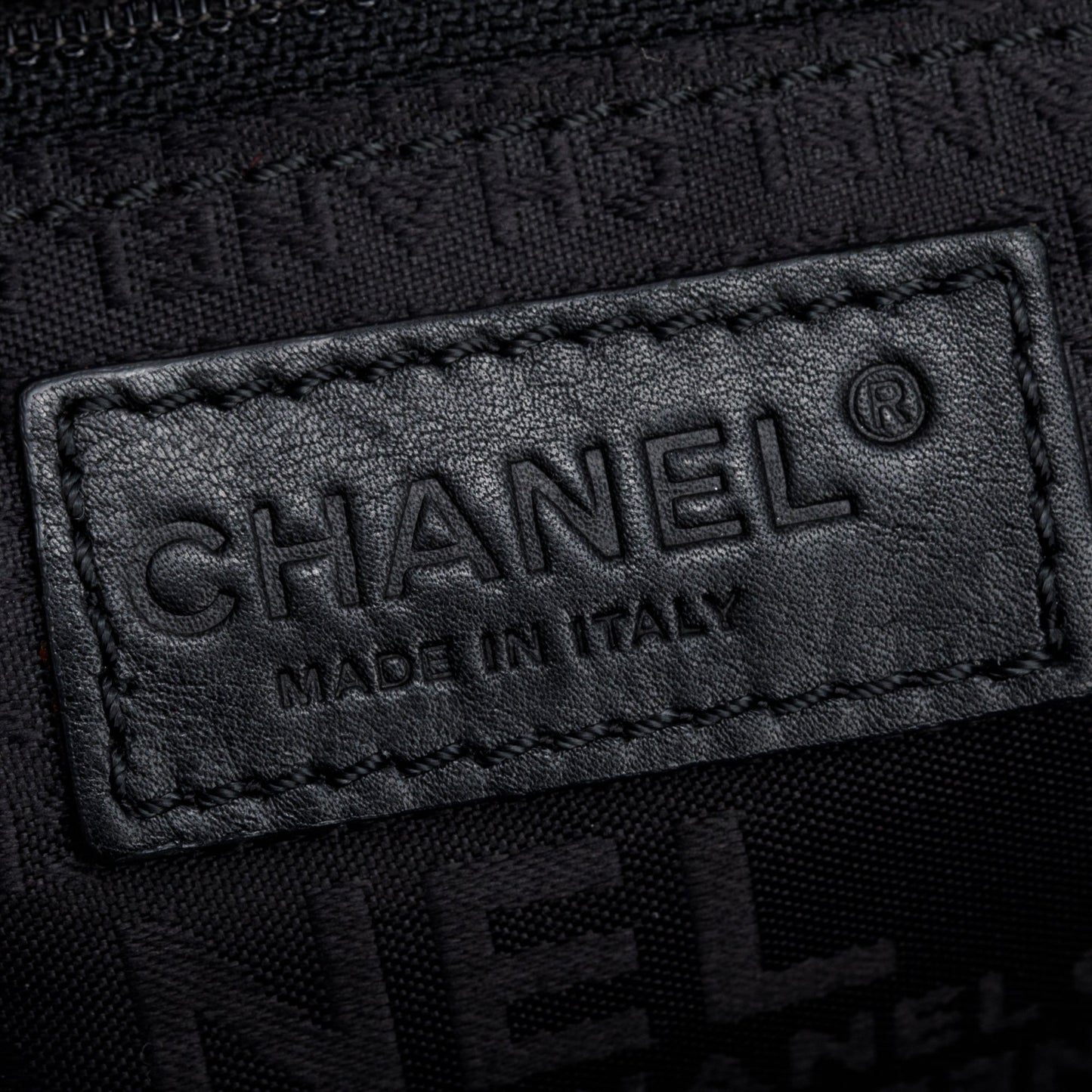 Chanel Vintage Black Square Quilted Leather CC Logo Boston Bag