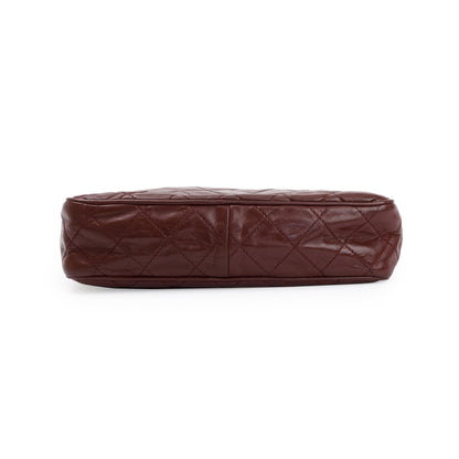 Chanel Vintage Burgundy Quilted Calfskin Leather Tassel Camera Bag