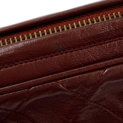 Chanel Vintage Burgundy Quilted Calfskin Leather Tassel Camera Bag