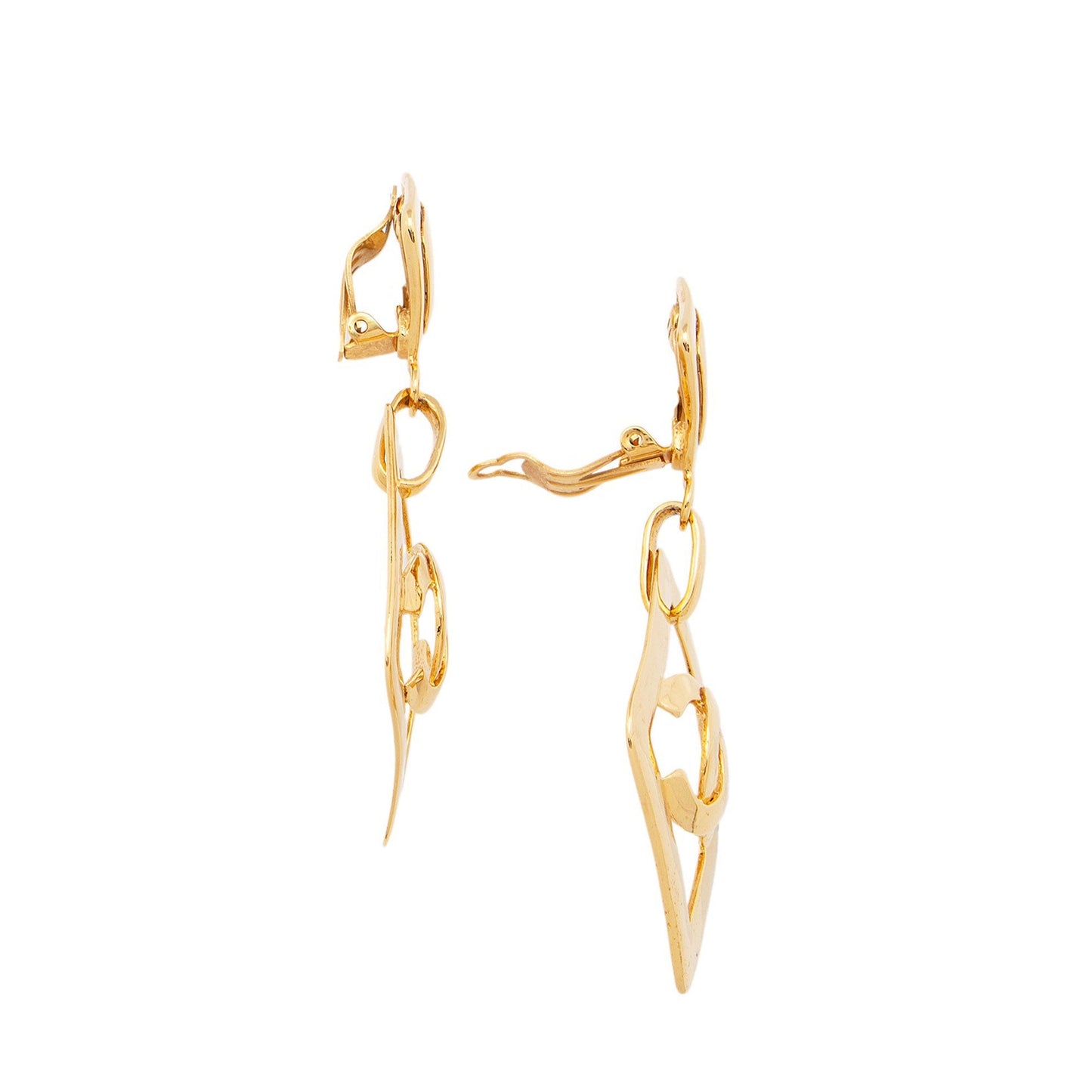 Chanel Vintage CC Drop Clip On Earrings (SHF-BsvAjg)