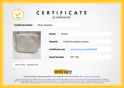 Chanel Vintage CC Lambskin Leather Crossbody Flap Bag