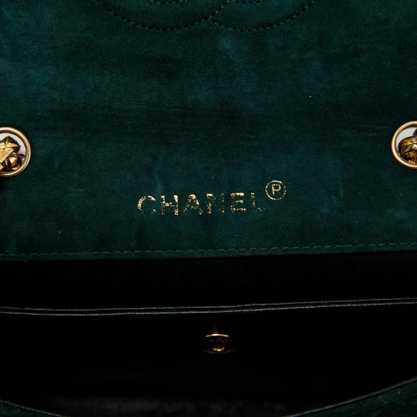 Chanel Vintage CC Suede Bijoux Chain Flap Bag