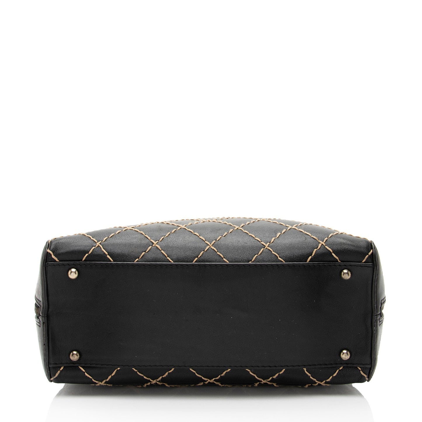 Chanel Vintage Calfskin Wild Stitch Large Satchel