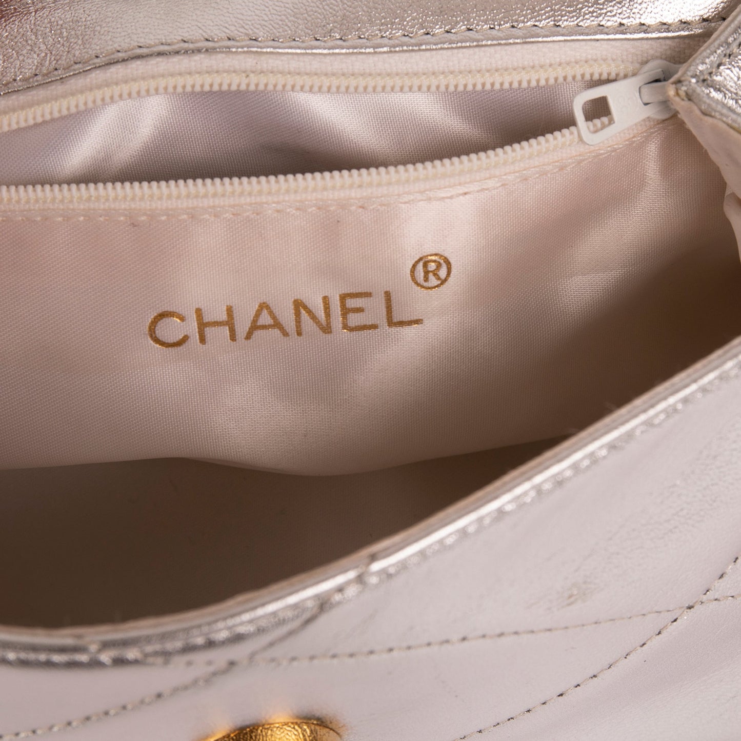 Chanel Vintage Camelia Diamond CC Flap Bag