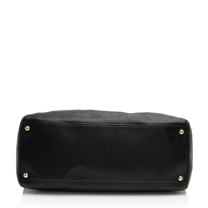 Chanel Vintage Caviar Leather Cerf Classic Executive Tote (SHF-iLttNK)