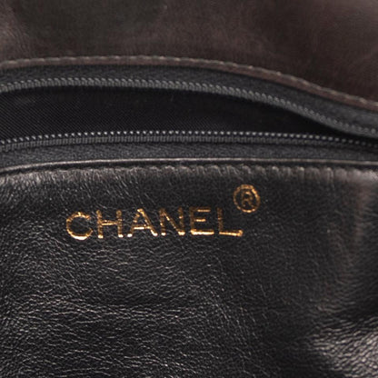 Chanel Vintage Chevron Quilted Lambskin Leather Shoulder Bag
