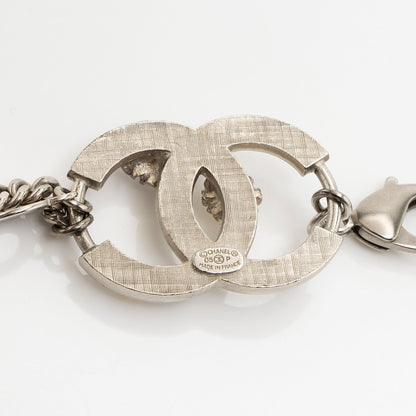 Chanel Vintage Crystal Pearl Chain Flower Belt