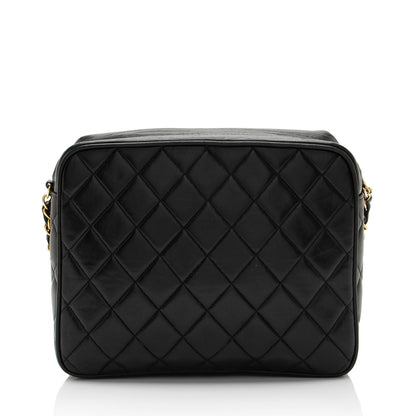 Chanel Vintage Lambskin Tassel Flap Camera Bag