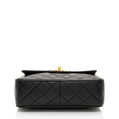 Chanel Vintage Lambskin Tassel Flap Camera Bag