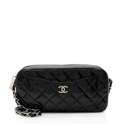 Chanel Vintage Lambskin Front Pocket Camera Bag