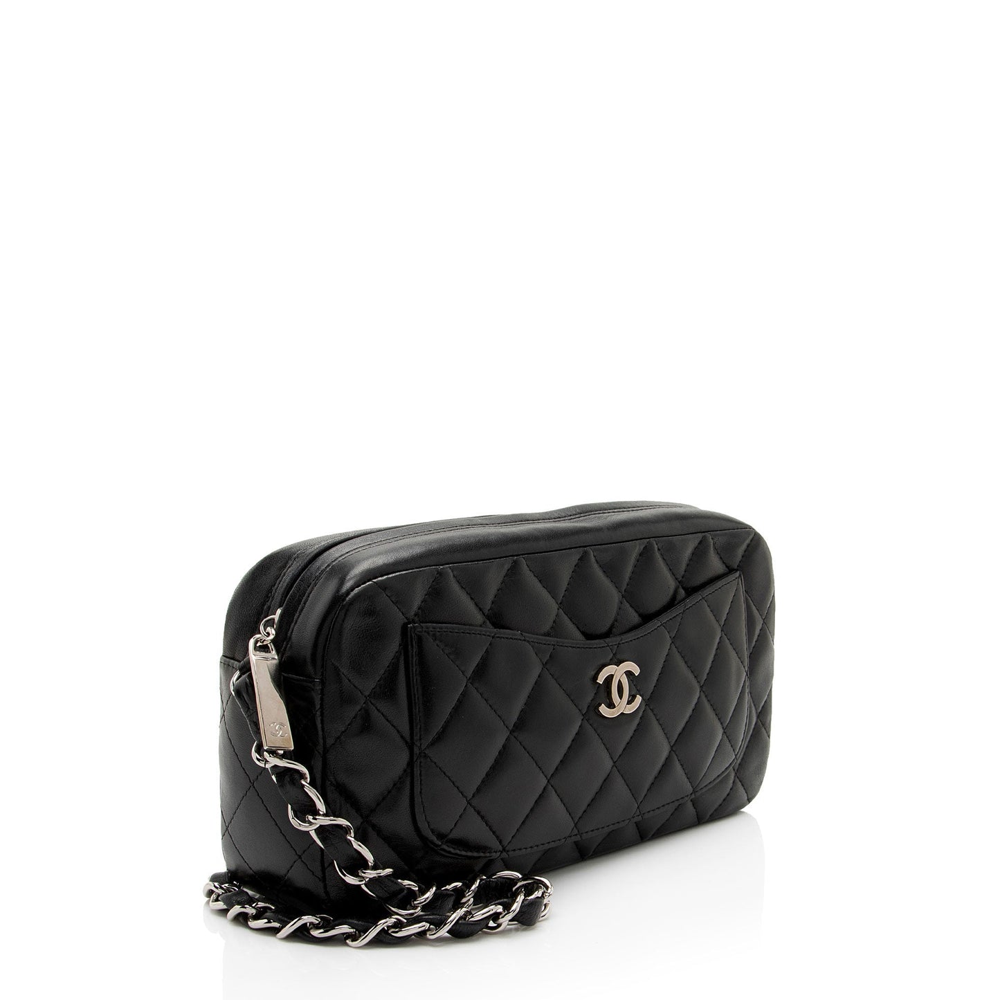 Chanel Vintage Lambskin Front Pocket Camera Bag