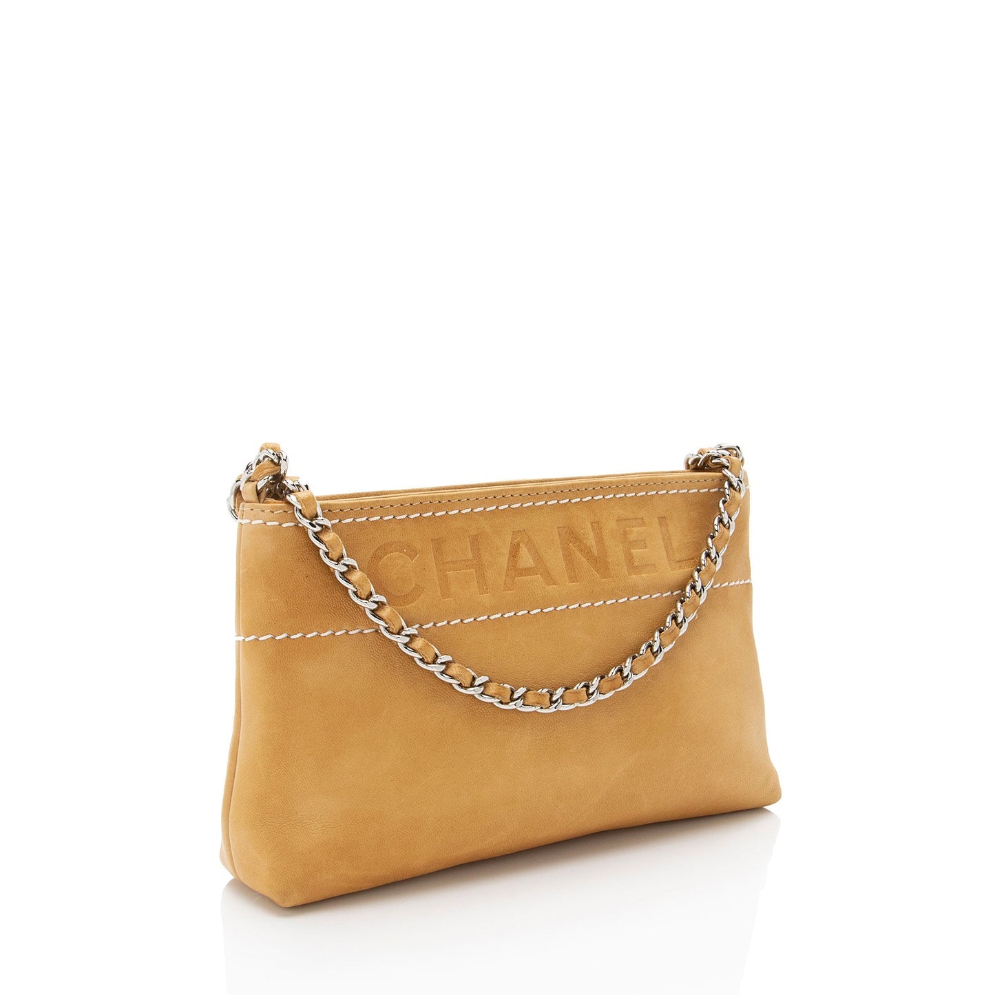 Chanel Vintage Lambskin LAX Chain Mini Pochette