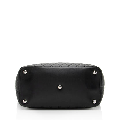 Chanel Vintage Lambskin Ligne Cambon Large Shopping Tote