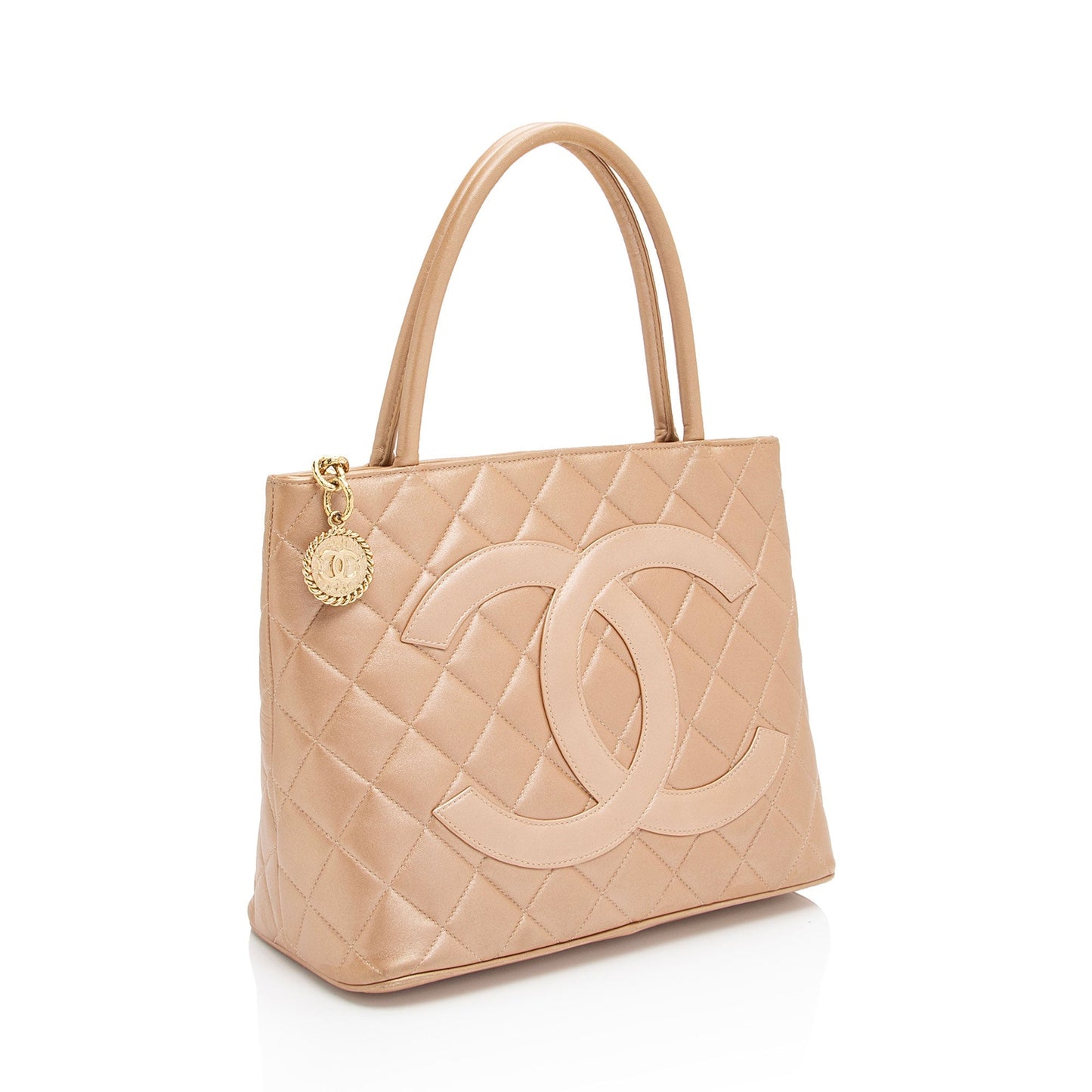 Chanel Vintage Lambskin Medallion Tote (SHF-rUIzq2)