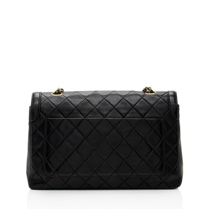 Chanel Vintage Lambskin Medium Single Flap Bag (SHF-jQAZoL)