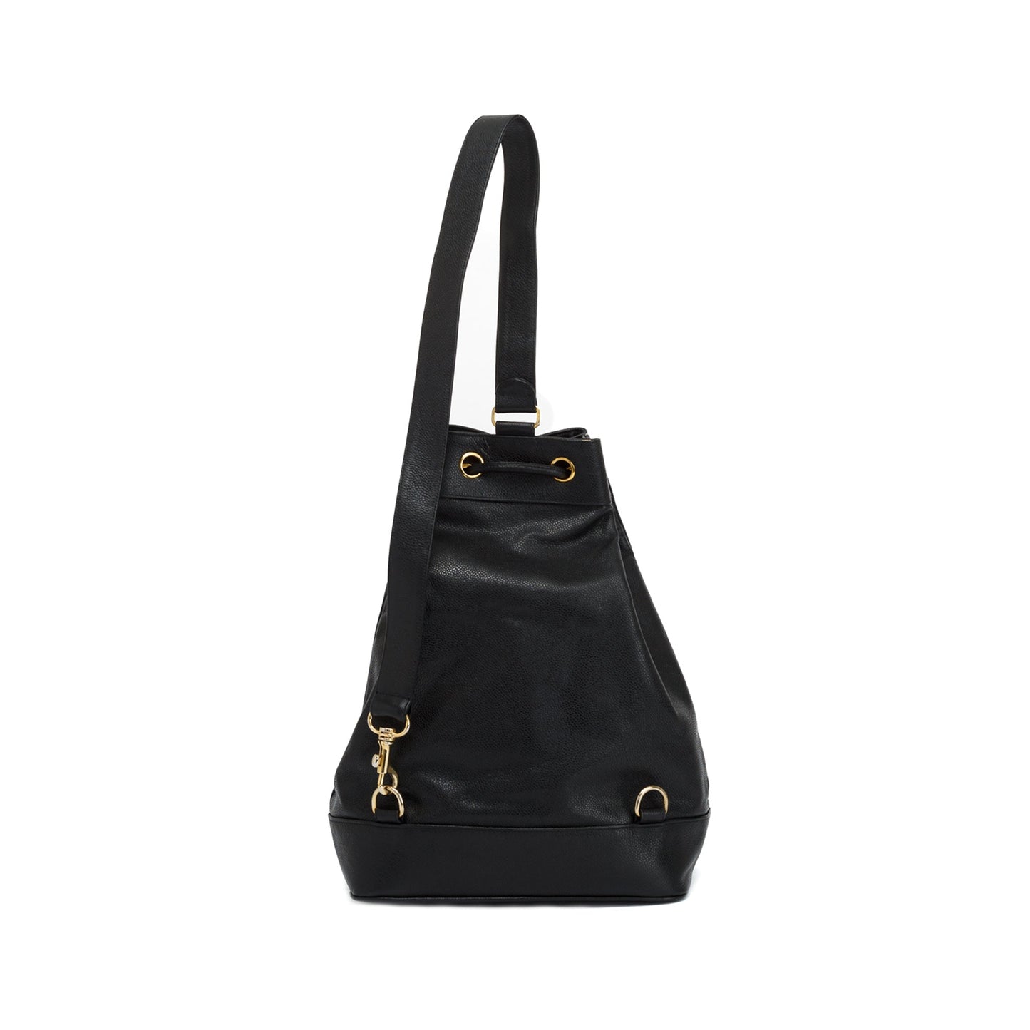 Chanel Vintage Large Caviar Leather Timeless Drawstring Sling Backpack