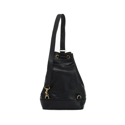 Chanel Vintage Large Caviar Leather Timeless Drawstring Sling Backpack