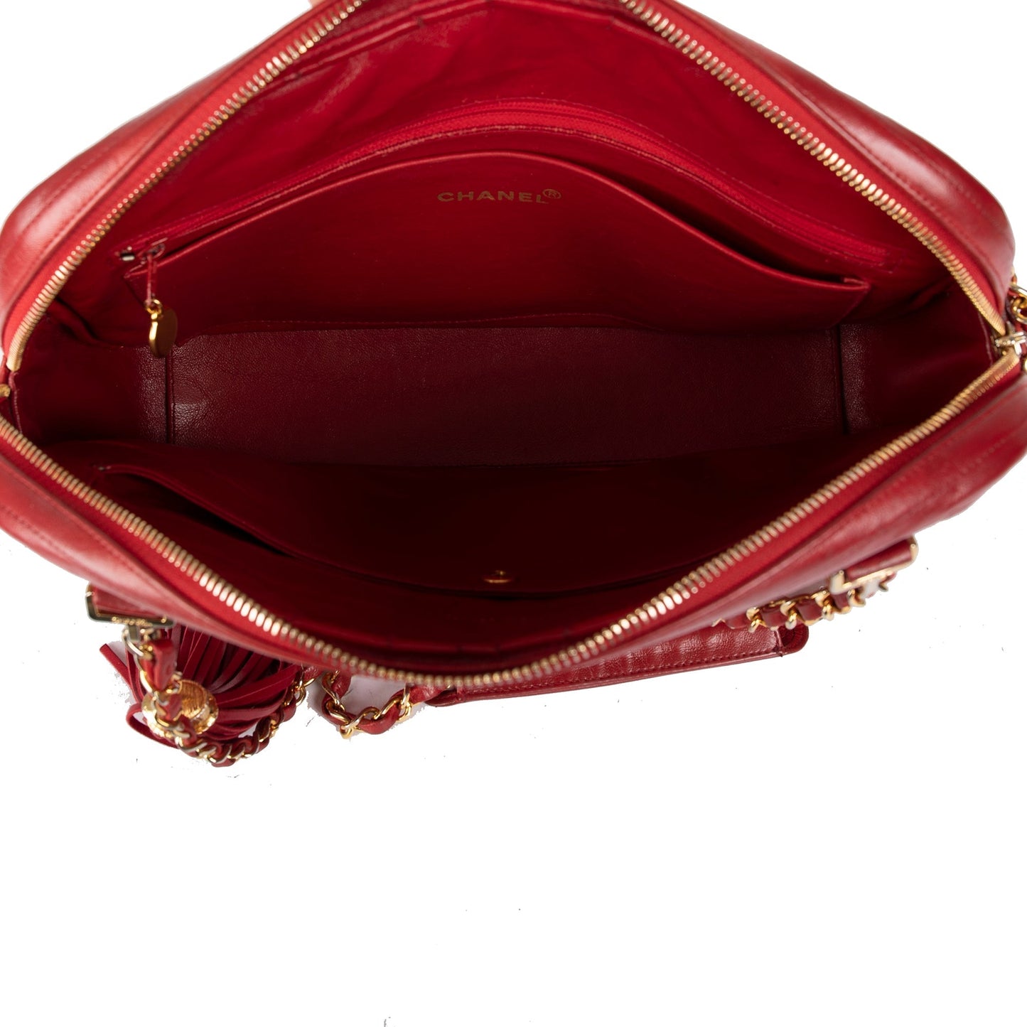 Chanel Vintage Large Quilted Leather Camera Bag