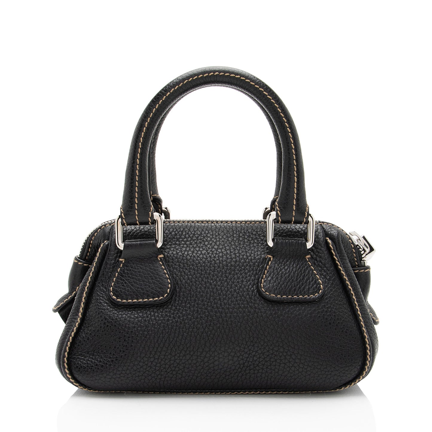 Chanel Vintage Embossed Leather LAX Tassel Small Satchel (SHF-Y2nyR2)