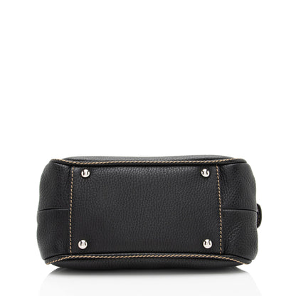 Chanel Vintage Embossed Leather LAX Tassel Small Satchel (SHF-Y2nyR2)