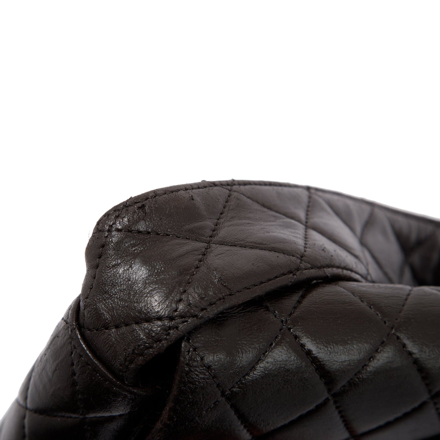 Chanel Vintage Medium Quilted Lambskin Covered CC Flap Bag