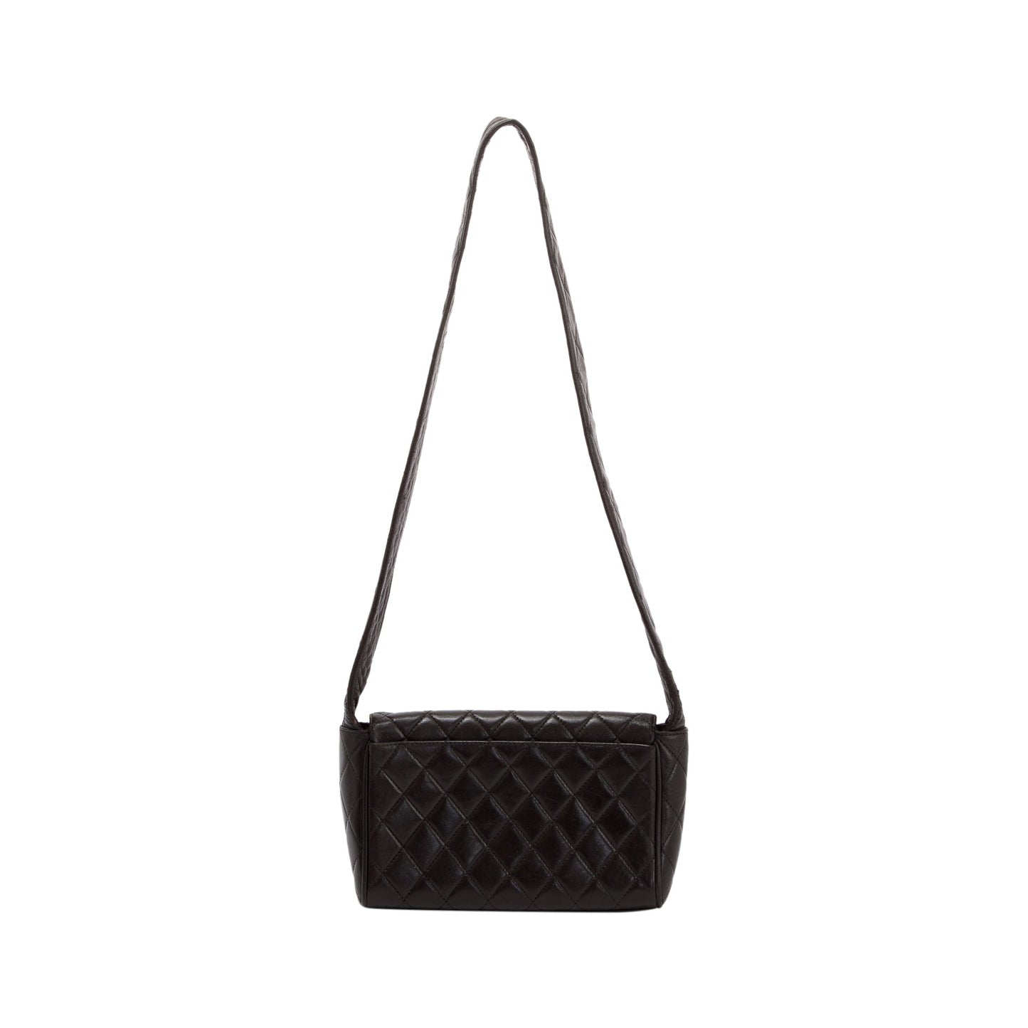 Chanel Vintage Medium Quilted Lambskin Covered CC Flap Bag