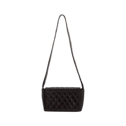 Chanel Vintage Medium Quilted Lambskin Covered CC Flap Bag