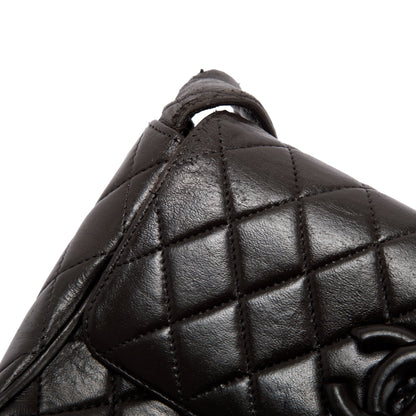 Chanel Vintage Medium Quilted Lambskin Covered CC Flap Bag