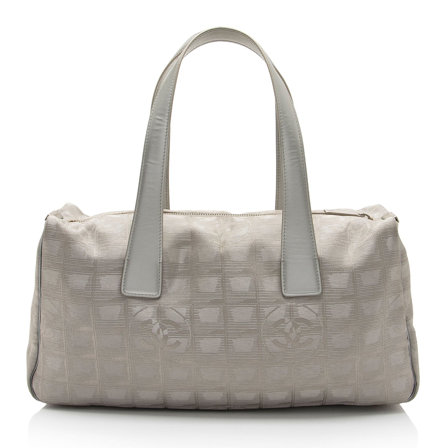 Chanel Vintage Metallic Nylon Travel Ligne Satchel (SHF-CKL5mr)