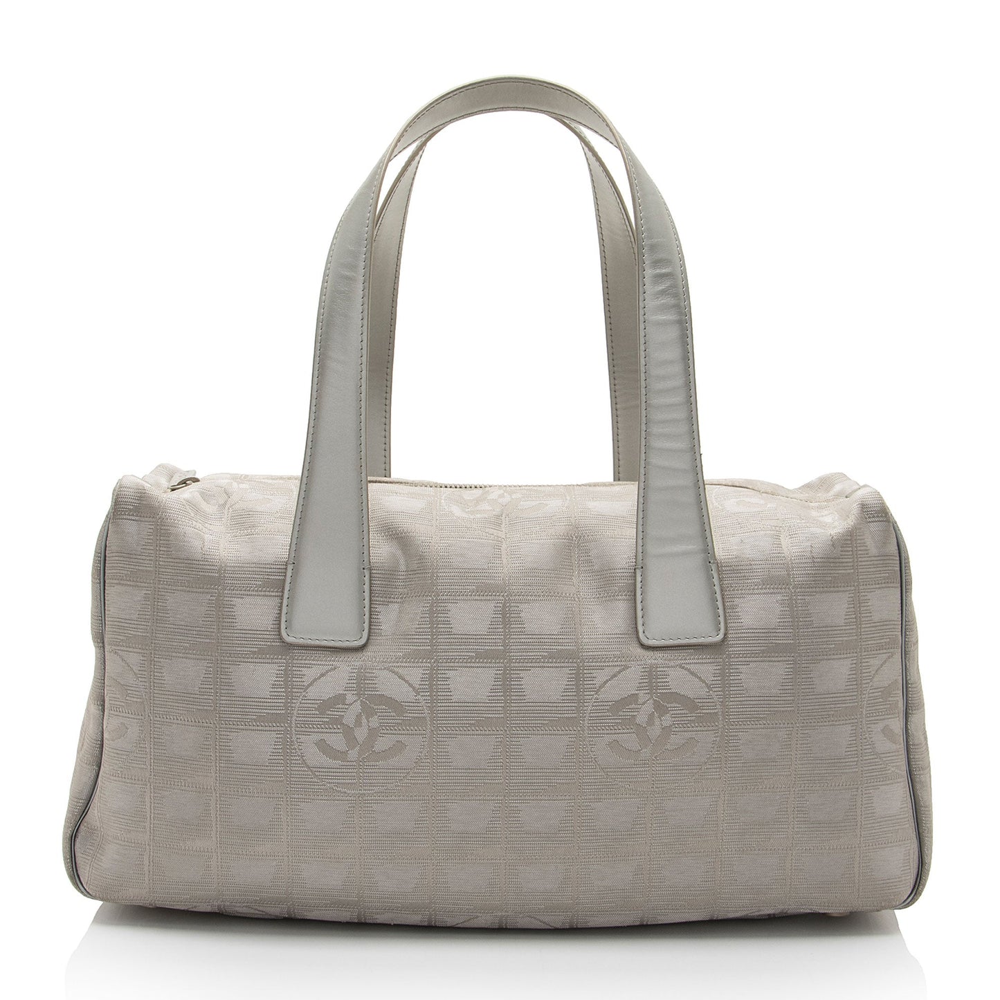 Chanel Vintage Metallic Nylon Travel Ligne Satchel (SHF-CKL5mr)
