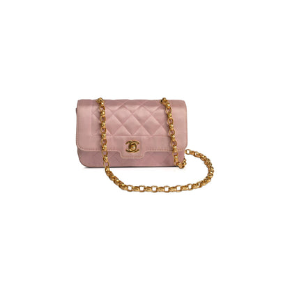 Chanel Vintage Mini Satin Diana Flap Bag
