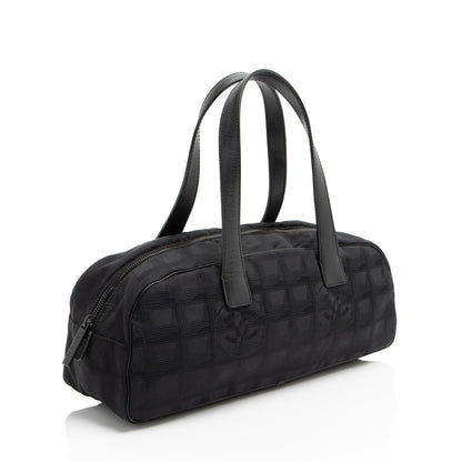 Chanel Vintage Nylon Travel Ligne Satchel