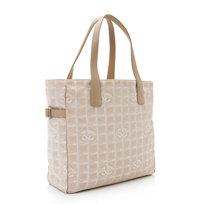 Chanel Vintage Nylon Travel Line Large Tote (SHF-21362)