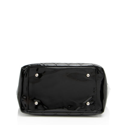 Chanel Vintage Patent Leather Timeless CC Petite Tote