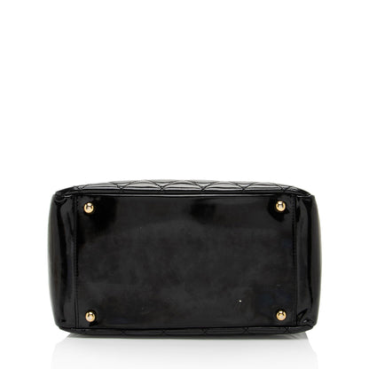 Chanel Vintage Patent Leather Timeless CC Petite Tote